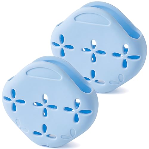 Shower Steamer Tray Suction Cup Shower Steamer Holder Flake Bath Bombs Container Aromatherapy Diffuser Containers Accessories Offer Stylish Functional Decor for Your Home2 Pack Blue