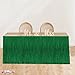 PMU Table Skirt Green Tinsel Foil 9 ft x 29 inches (1/Pkg) Pkg/1 Party Favor Supplies, Party Decoration Fringe Table Skirt, Tinsel Table Skirt, Metallic Table Skirt, Foil Fringe Table Skirt