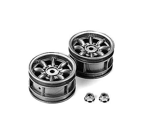 Preisvergleich Produktbild TAMIYA 300050569 - M-Chassis Felgen Silber (2) Mini Cooper
