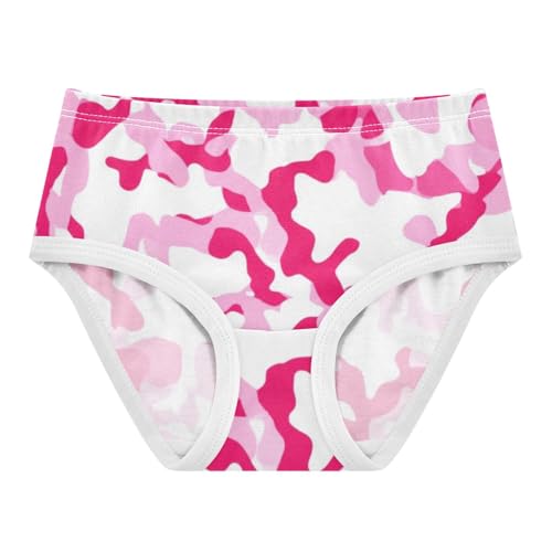Durable Toddler Underwear Floral 2t Cotton Cute Panties Girl Camouflage Pink White Briefs Girls Undies