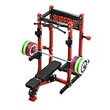 ExploTex 1/12 Skala Mini Gym Ausrüstung Set Mit Barbell, Bankpresse Squat Rack, Desktop Display Geschenk, Mit Hochpräziser 3D-Technologie Hergestellt, Eine Einzigartige Sammlung Für Fitness-Enthusias