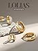 LOLIAS Small Chunky Hoop Earrings for Women, Non-Tarnish, Hypoallergenic, Huggie Silver Earring Stacks Set for Sensitive Ears, Multiple Piercing Jewelry, Lightweight, Classic 14K Gold Plated, 3 Pairs
