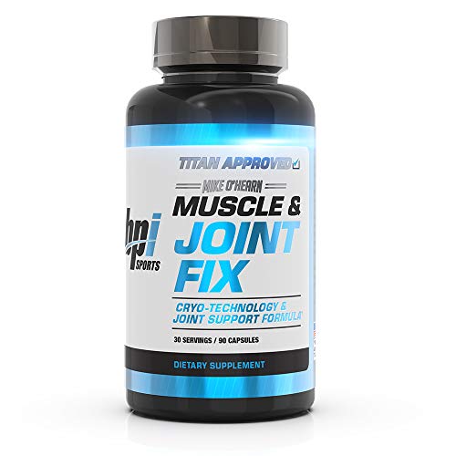 BPI Sports Muscle & Joint Fix - Mike OHearn Titan Series - Muscle Recovery & Healthy Joint Support Supplement - All-Natural Turmeric, White Peony & Collagen Capsules for Men & Women | 90 Capsules