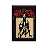 バンドマネスキンポスター壁飾り プリント キャンバス ポスター モダン ウォールアート 部屋飾り 素晴らしいギフト すぐに掛けられます12x18inch(30x45cm)