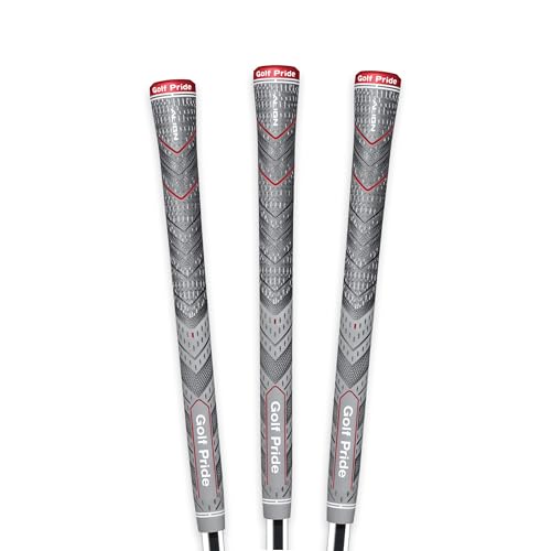 Golf Pride Mcc Plus4 Align Golf Club Grip - All-Weather Hybrid Grip With Raised Ridge Technology &Amp; Larger Lower Hand - Brushed Cotton Cord &Amp; Pebbled Texture - Midsize - 3 Pack