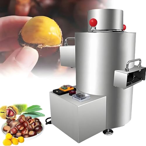 PixCy Máquina Peladora Castañas Usada En Supermercados,Máquina Peladora Castañas Eléctrica Máquina Quitadora Piel Castañas Usada En Hoteles Y Restaurantes - 16 Cuchillas - 40 Kg/H 220Vplugintype