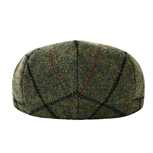 Image of FEINION Men's Wool Tweed Newsboy Ivy Cap Gatsby Golf Flat Hat