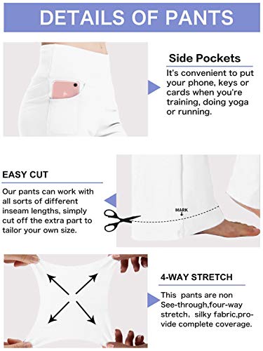 Image of nuveti Women's Bootcut Yoga Pants Tummy Control Workout Non See-Through Bootleg Yoga Pants