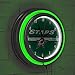 Trademark Global NHL Chrome Double Rung Neon Clock - Dallas Stars