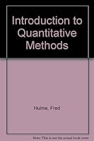 Introduction to quantitative methods 0757511678 Book Cover