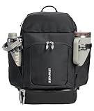 STANLEY Vitalize Macro Method Backpack | Gym, Work & Travel Bag with Laptop Sleeve | Expandable Bottom Compartment | Tumbler & Water Bottle Pockets | Durable Recycled Fabric | Black