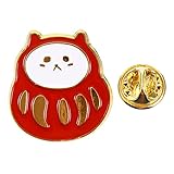 El broche de gato de dibujos animados, lindo y exquisito, perfectamente decore su ropa.