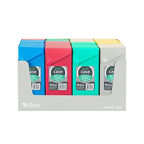 Trousse C-line Slider pochette plastique transparente avec curseur couleur