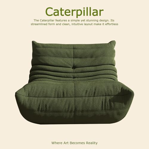 Image of Giant Bean Bag Chair for Adults，Comfy Single Floor Fireside Chair with Memory Foam,Cozy Accent Sofa Couch Boneless Chaise Loungefor Small Room Living Room Bedroom Gaming Room(Green, Single)
