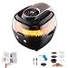 MOZX Friteuse Électrique Sans Huile 6,5L, Friteuse À Air Chaude Avec Écran D'affichage LED, 1350W Air Fryer Avec Recette Anglaise Et 13 Accessoires De Friteuse À Air Différents