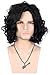 VGbeaty Adult Men Black Short Curly Wig Halloween Cosplay Costume Party Wig