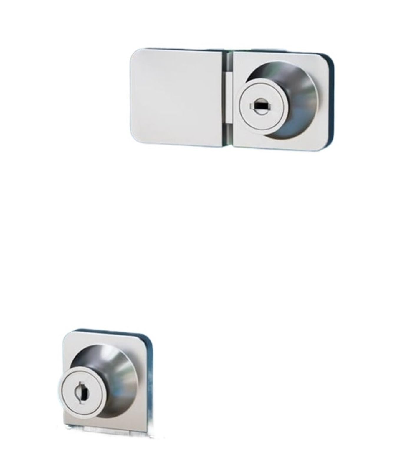 Cerradura Para Puerta De Vidrio Cerradura de pantalla, cerradura for puerta gabinete acero inoxidable deslizante doble apertura, vidrio, exhibición(Color 2)