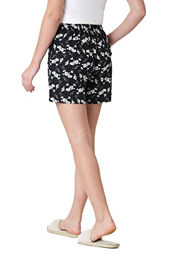 Image of Van Heusen Women's Cotton Lounge Shorts | Lightweight | Breathable Cotton | Relaxed fit | Printed | Comfortable Everyday Wear | Style 55501|Available in Pack of 1 & 2
