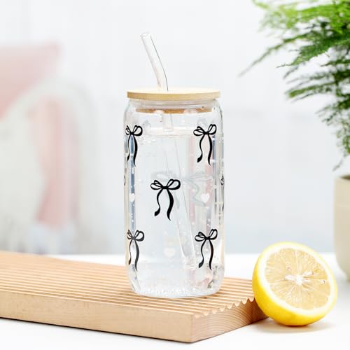 Birthday Gifts for Women Teen Girls, Coquette Black Bow Happy Birthday 7-in-1 Gift Box for Girl, Women, Sister, Daughter, Friends, Cute Black Bow Glass Cups Gift Set, Teen Girl Gifts Trendy Stuff - Image 5