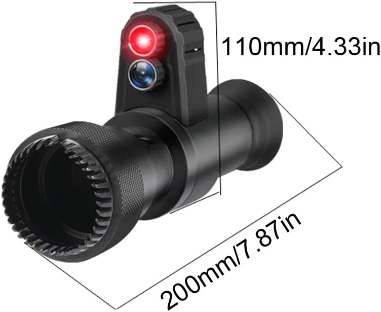 Lens,Monocular Crossing Cursor Digital Night-Visions Device Infrared Day Night Use Night-Visions Device 500M Full Black Viewing Distance 4X Digital Zoom Night-Visions Device
