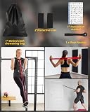FAOKZE Taśmy fitness z 3 poziomami oporu, zestaw taśm oporowych z uchwytem na drzwi, uchwytem, torbą do noszenia, instrukcją obsługi, taśmy oporowe do fitnessu, stretchingu, jogi, treningu siłowego,