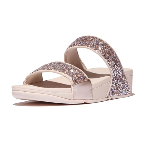 FitFlop Women's Lulu Multi-Tonal Glitter Slides Wedge Sandal2