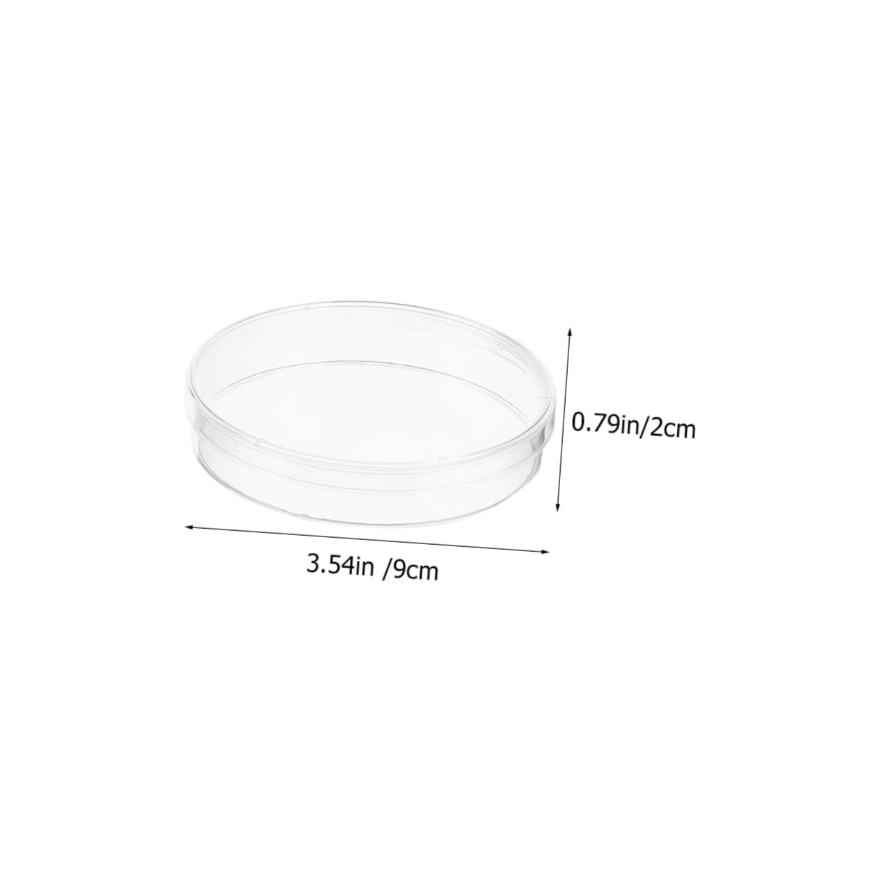 iplusmile 50 Pcs Plato De Cultivo Plato De Células Vegetales Placa De Cultivo Celular Transparente Plato De Muestras De Laboratorio Platos De Petri De Cultivo Placa Biológica El Plastico