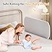 strenkitech Toddler Bed Rails for Travel - Baby Guard Bed Rail Portable for Crib, Twin, Queen, Full, King Size Beds - Easy to Assemble, Safety Bed Side Rail for Toddlers and Kids