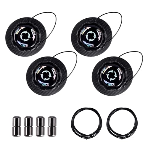EclipseGuard Lot de 4 Lacet automatique, fermeture à vis pour chaussures, Lacets Sans Nouage, pour Enfants et Adultes, Pour Chaussures de Sport, Chaussures de...