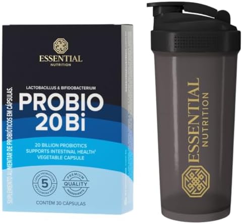 Combo PROBIO 20BI - Essential Nutrition - 30 Cápsulas + Coquetele...