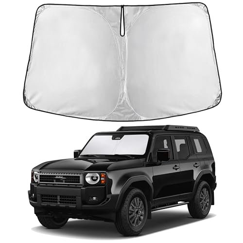 EcoNour Windshield Sunshade Compatible for Toyota Land Cruiser 2024-2025 2026, Sun Visor for Front...