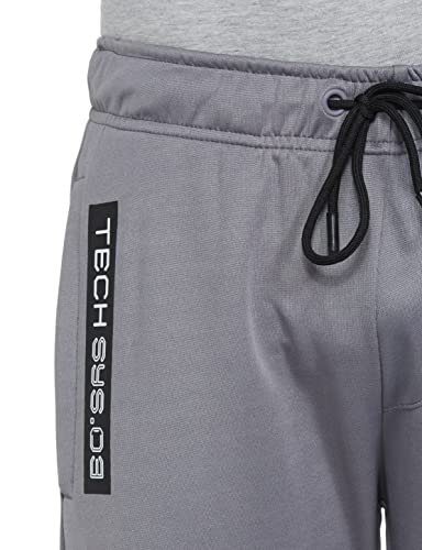 Image of Max Men's Slim Fit Mid Rise Printed Athleisure Joggers