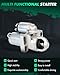 SCITOO Motor Starter for 6495 Starters Fit for Chevrolet for Express 1500 Base 4.3L 2005-2007; for Silverado 1500 LS 4.3L 2005-2006; for Silverado 1500 WT 4.3L 2006-08