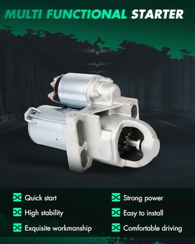 Image of SCITOO Motor Starter for 6495 Starters Fit for Chevrolet for Express 1500 Base 4.3L 2005-2007; for Silverado 1500 LS 4.3L 2005-2006; for Silverado 1500 WT 4.3L 2006-08