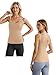 Ninee Womens Maternity Nursing Tank Tops with Built in Bra for Breastfeeding Adjustable Straps Camisoles Cami Tanks (Light Khaki,Medium)
