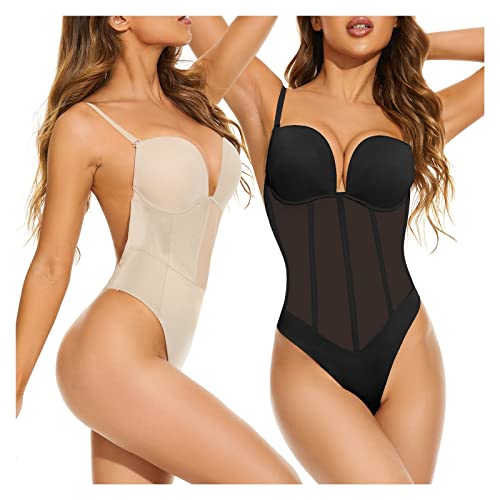 Body shapewear minceur MOCHAMIK string dos nu push up pour mariage