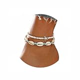 Aluinn Boho Turtle Layered Shell Anklet Set Silver Ankle Bracelets Beaded Foot Chain Beach Foot Jewe