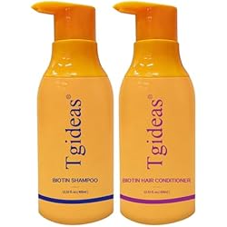 Tgideas Anti-Thinning Biotin Shampoo & Conditioner Set for Thinning Hair Women and Men Hair Loss-Thickening & Strengthening Shampoo - 13.53 fl.oz x 2