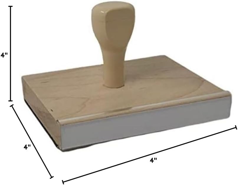 Infusion Mind Over Matter Rubber Stamp, 6 X 5'' Wood Stamp