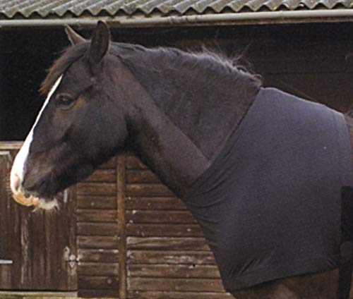 Rhinegold Satin Lycra Horse Stretch Vest in Black Cob, Black