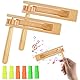 WEFHEF 2 Stück Spinning Ratsche Rassel Holz Krachmacher Holzratsche Geräusche Maker Spinning Ratsche Holzrassel Holz Spinning Klapper Musikinstrumente Kinder für Spiele Parteien Veranstaltungen
