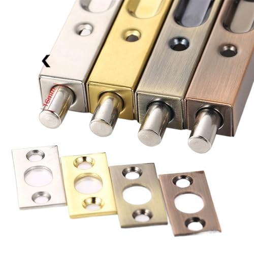 Verrou de porte caché 8 pouces en acier inoxydable bronze vert