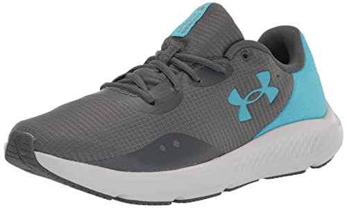 Under Armour Charged Pursuit 3 Tech - Tenis de correr para hombre, (104) Pitch Gray/Blue Surf/Blue Surf, 44.5 EU