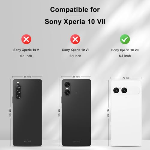 Image of Jasonyu Case for Sony Xperia 10 VII Leather Wallet Flip Cover with Card Holder,Kickstand, Magnetic Closure,TPU Shockproof Phone Case (Black)