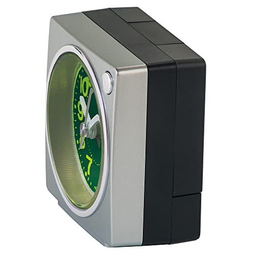 Seiko Clock Pyxis Pixis NR450S Alarm Clock Clock Analog Focusing Resin Dial Silver Metallic 2.6 x 2.5 x 1.5 inches (65 x 64 x 38 mm)