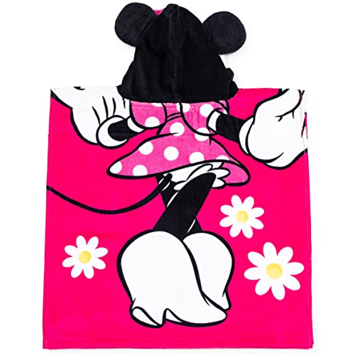 Jay Franco JF68739MJDY Disney Minnie Mouse 22 Inch X 22 Inch Hooded Poncho Bath/Beach Towel thumb #1