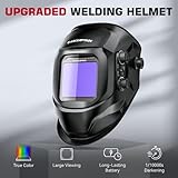 ARCCAPTAIN Large Viewing Screen Welding Helmet & Welding Helmet Headgear