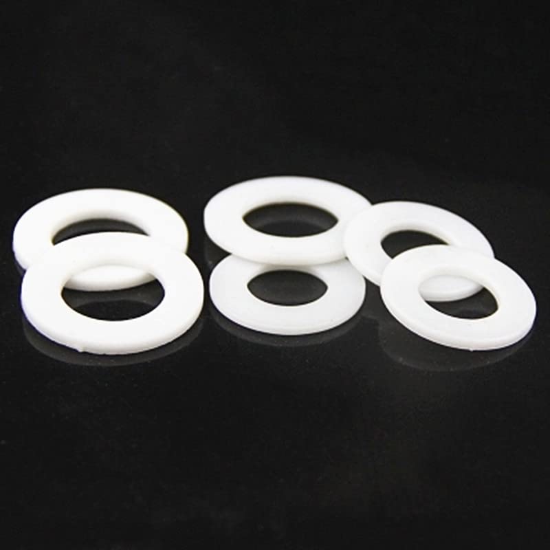 100 pcs/lot M20 PP joint à vis isolation en plastique plat rondelle en plastique.-OD34mm, blanc, 2.4, M18