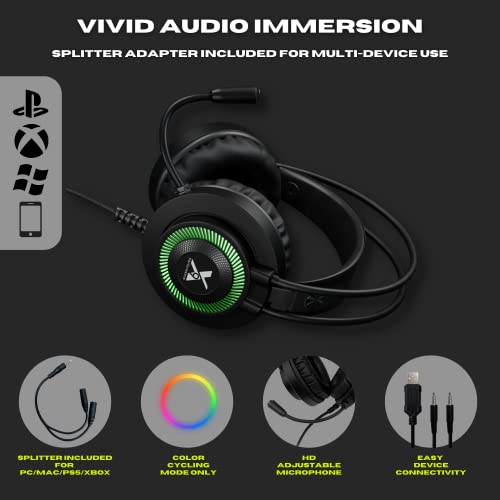 X9 Performance X9GAME41ECB Gaming Keyboard And Mouse And Headset And Mouse Pad, X9 Performance 4 In 1 Rgb Gaming Bundle Set Up - Gaming Mouse And Keyboard Combo Kit Works With Xbox One thumb #4