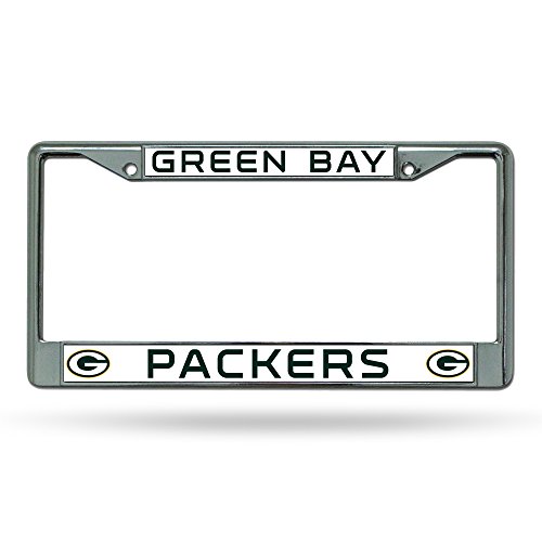 Nfl Rico Industries Standard Chrome License Plate Frame, Green Bay Packers - Green #TOP11